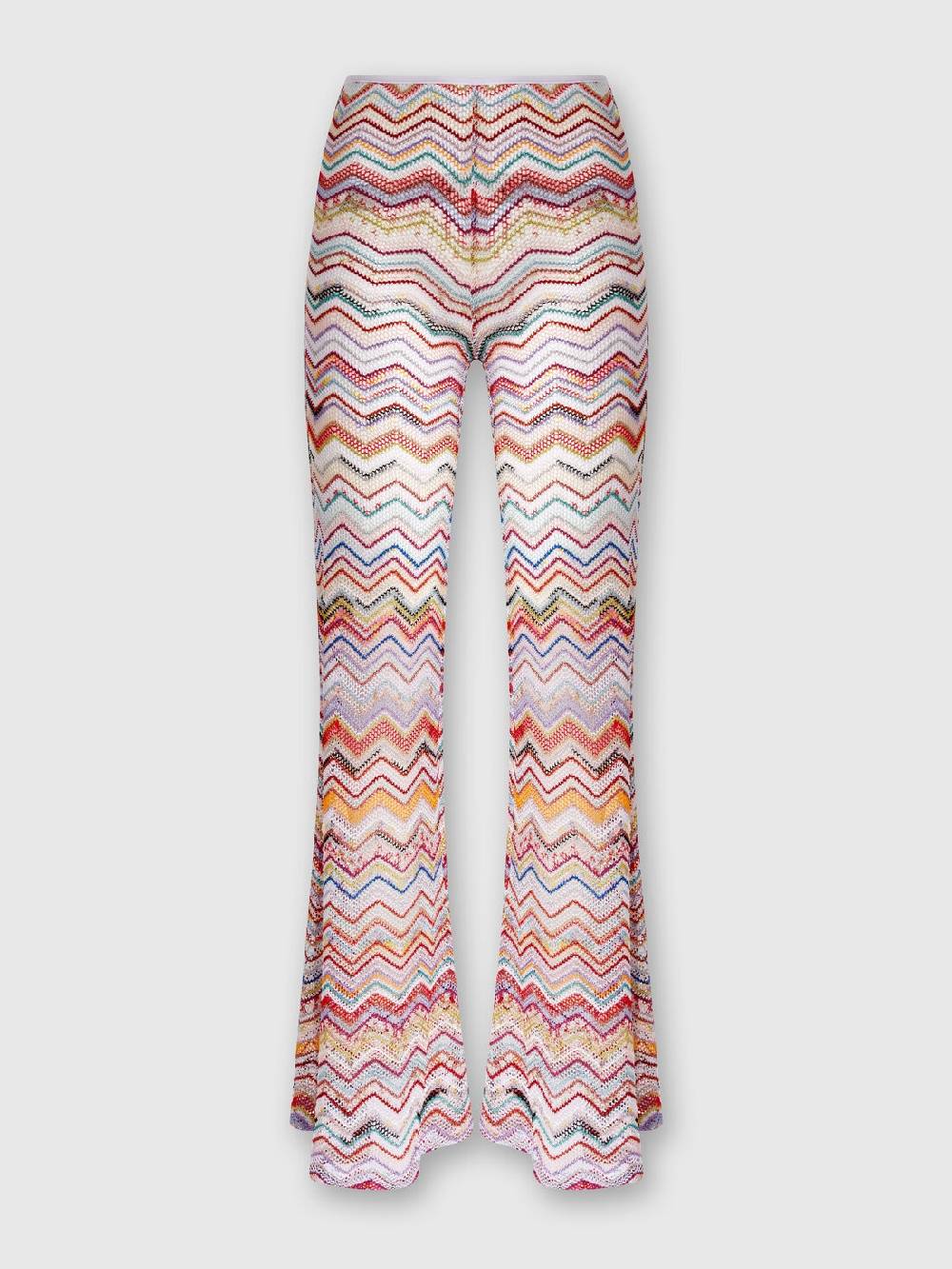 Missoni Pantaloni svasati in crochet zig zag con lurex Affare Del Giorno