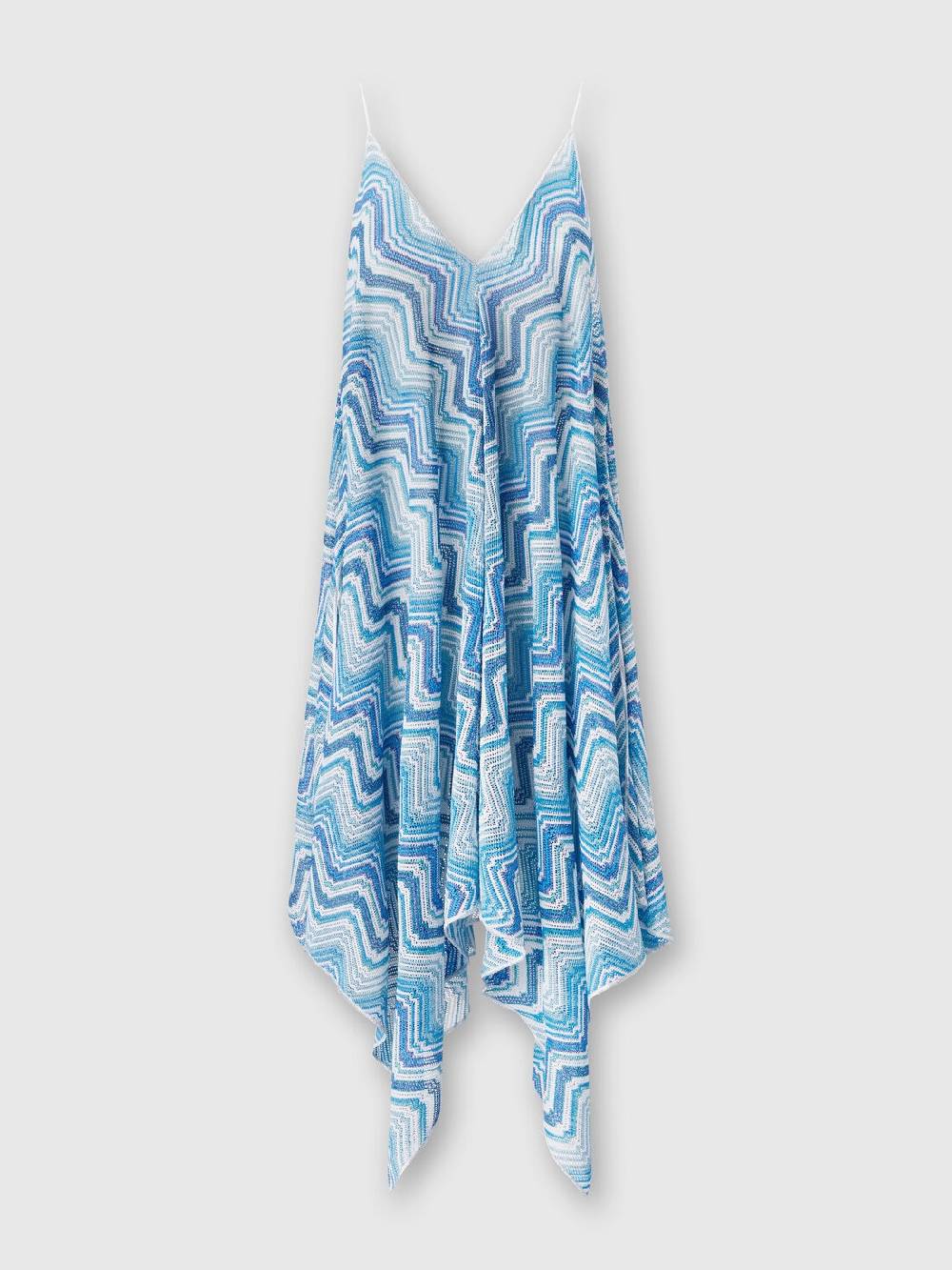 Missoni Copricostume lungo taglio foulard in crochet chevron lamé Convenienza