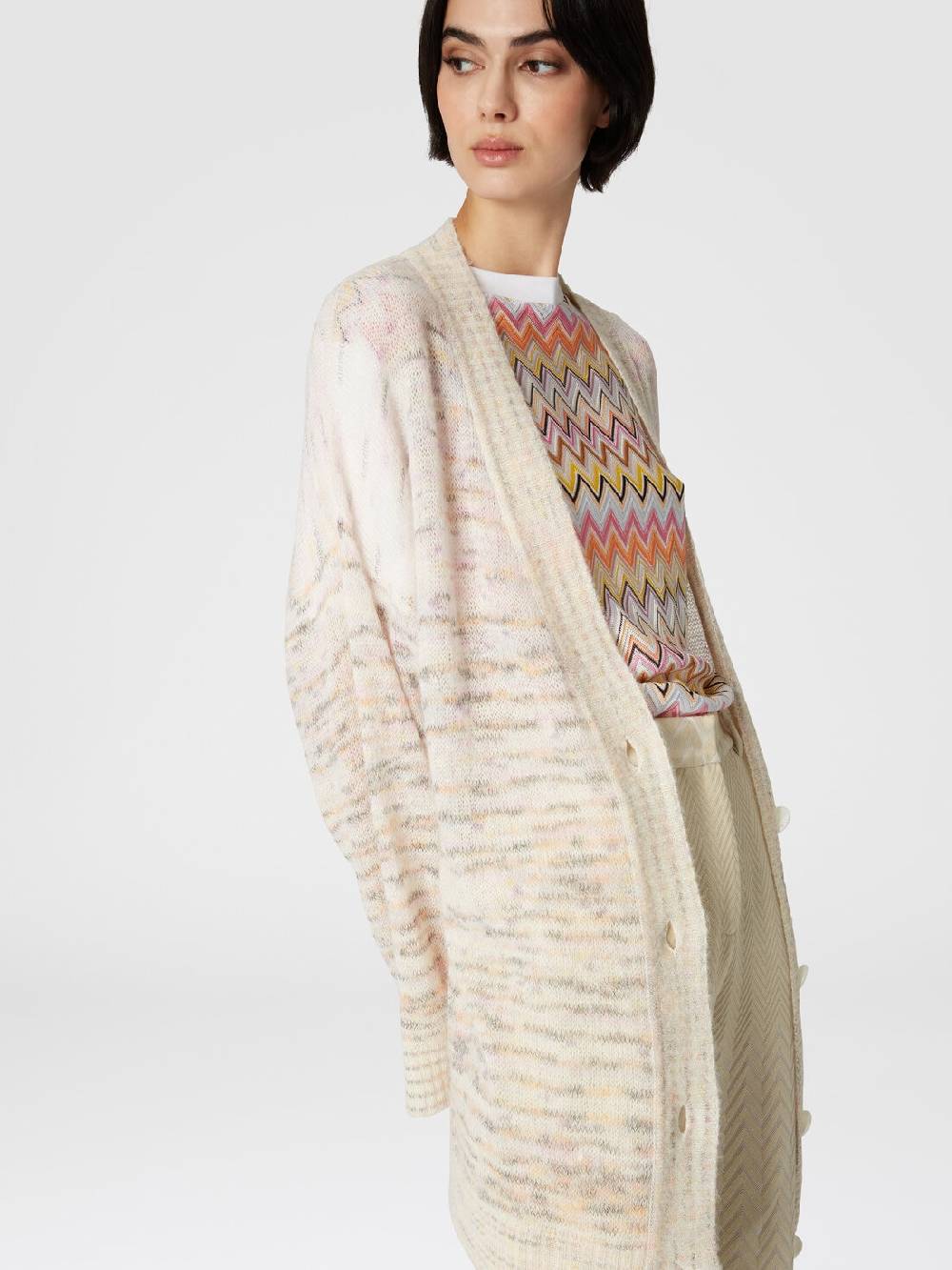 Missoni Cardigan oversize in viscosa, alpaca e lana In Vendita