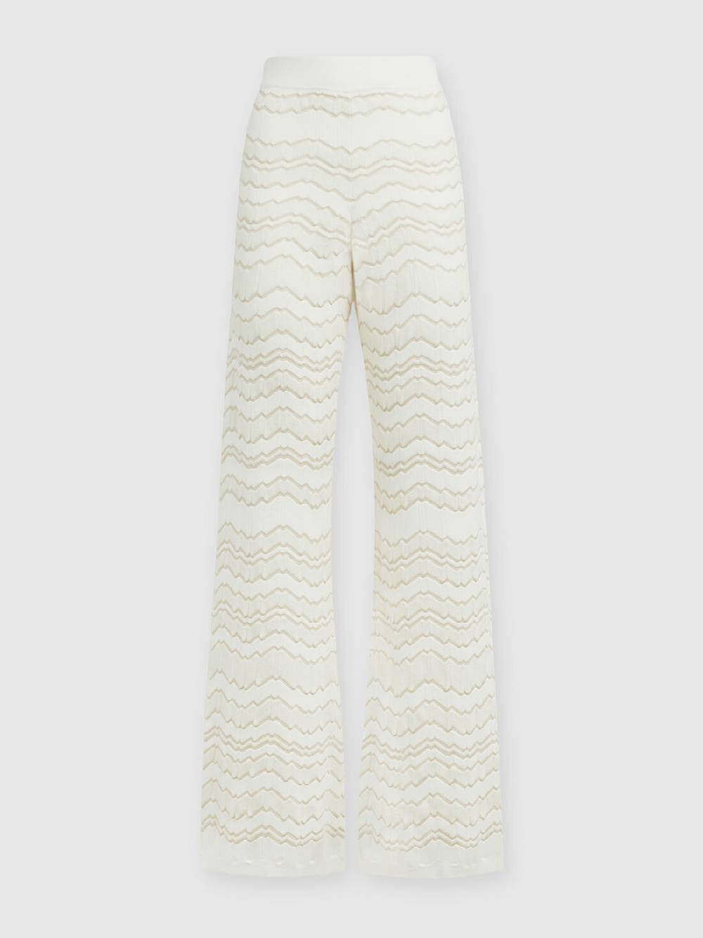 Missoni Pantapalazzo con zig zag tono su tono Vendite Flash