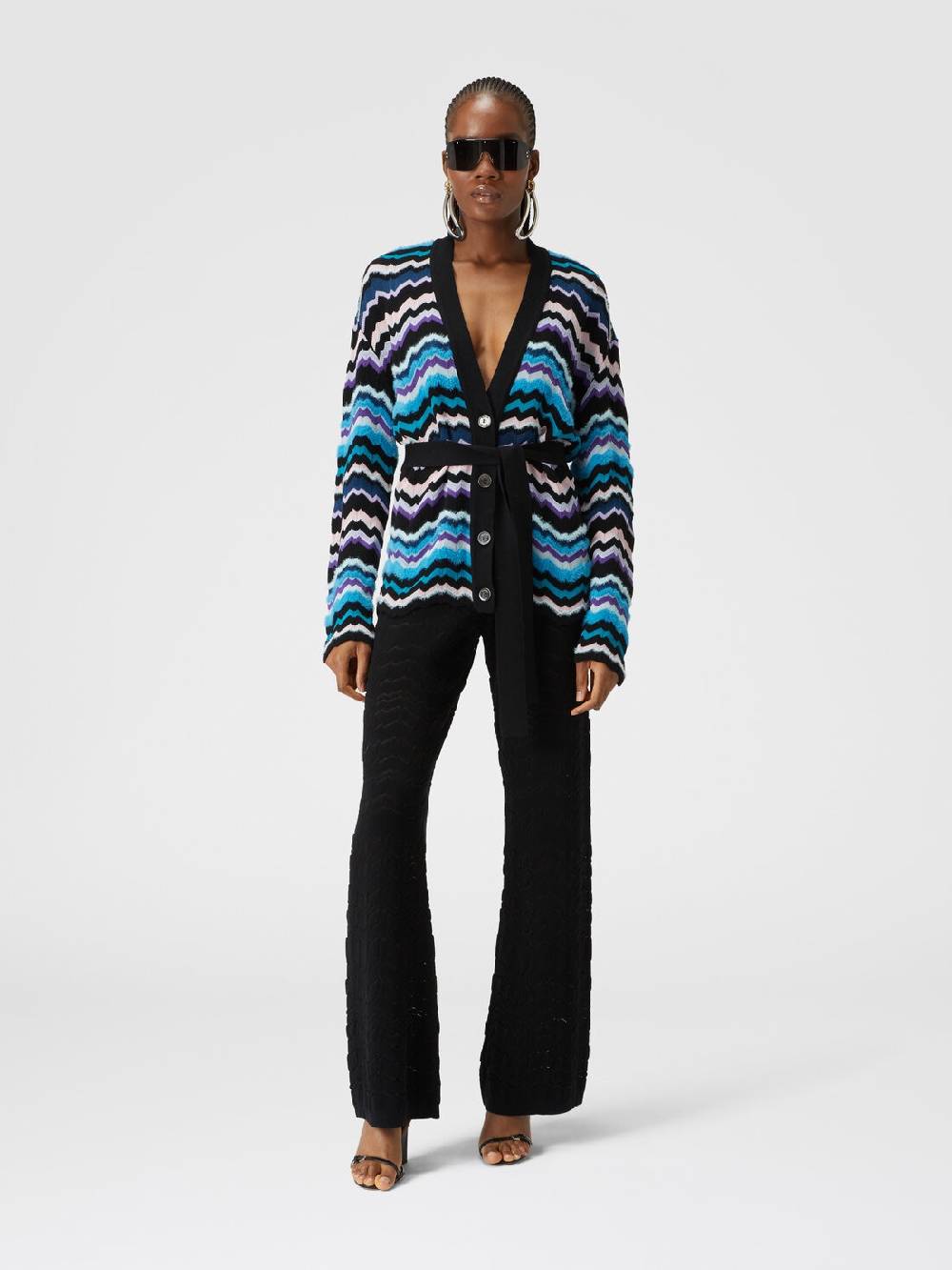 Missoni Pantapalazzo con zig zag tono su tono Negozio