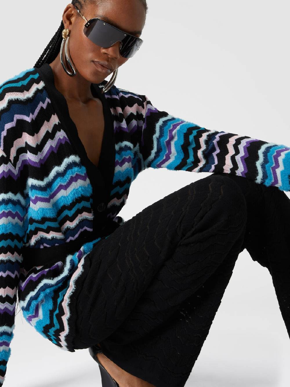 Missoni Pantapalazzo con zig zag tono su tono Negozio