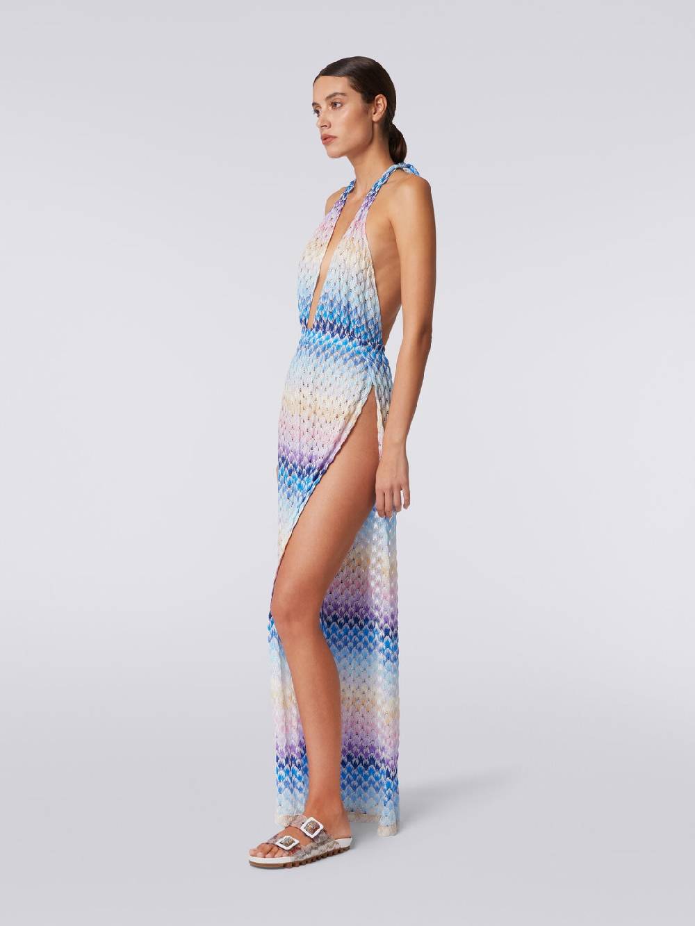 Missoni Tuta pantalone effetto pizzo dégradé con lurex Spedizione gratuita
