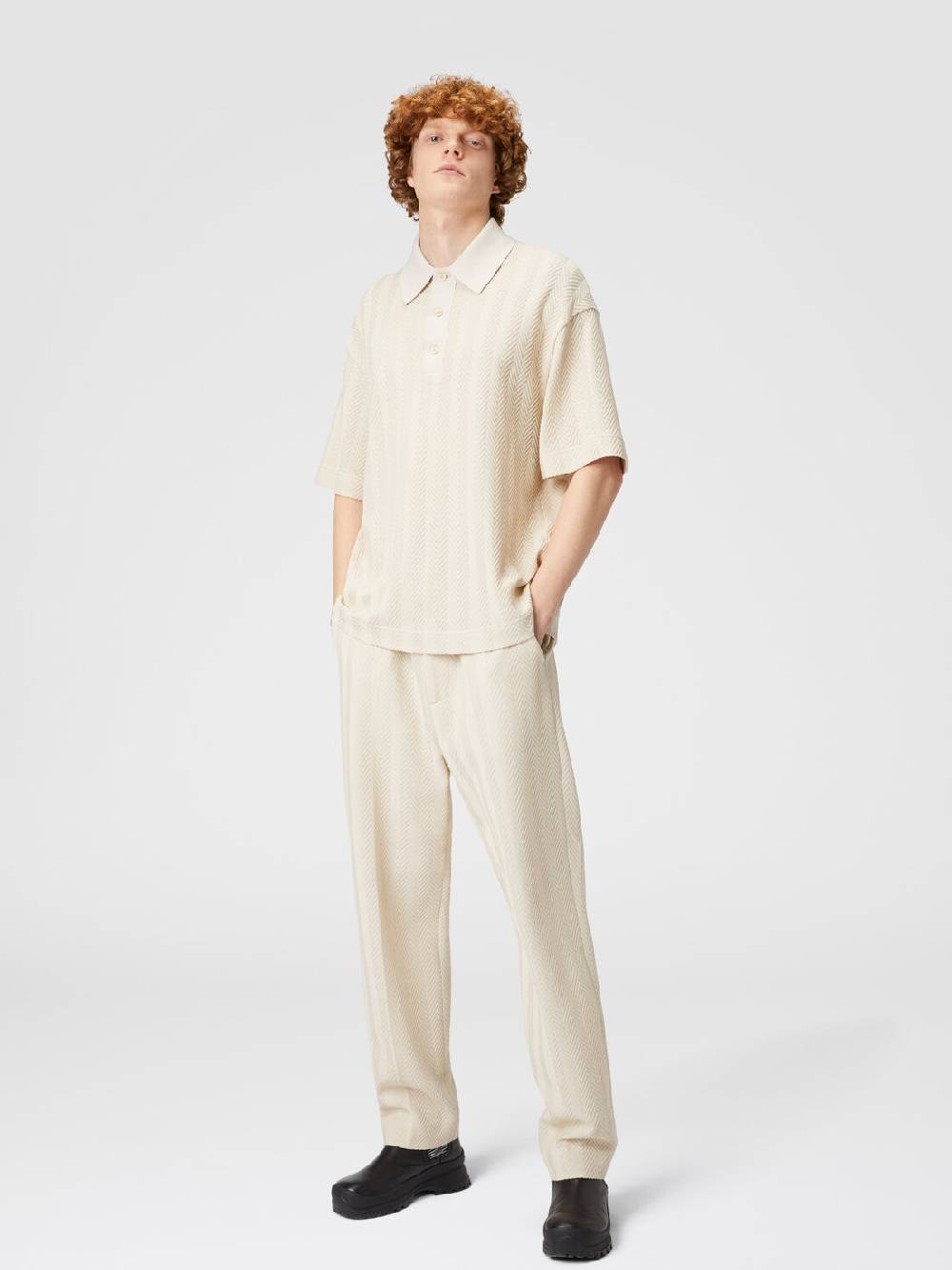 Missoni Pantaloni classici in cotone e viscosa zig zag Grande vendita