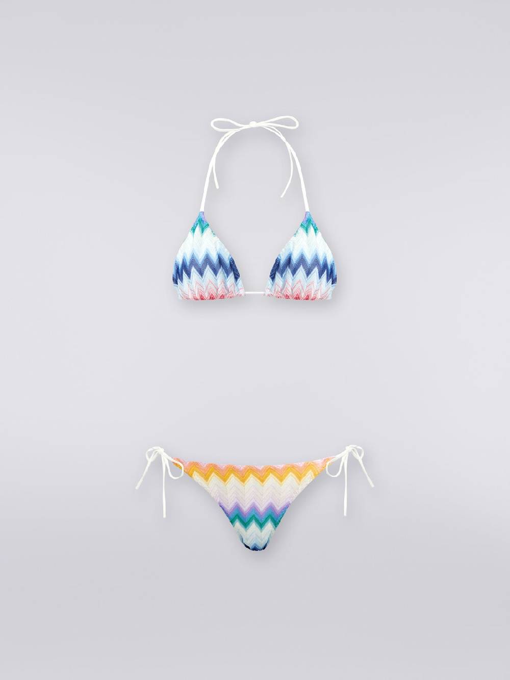 Missoni Bikini in misto viscosa sfumata zig zag con lurex Offerta esclusiva