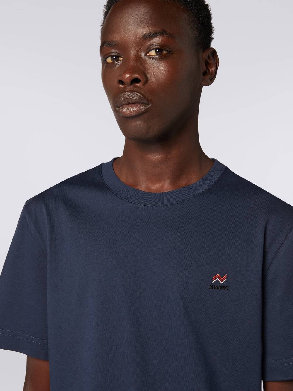 Missoni T-shirt girocollo in cotone con ricamo e logo Black Friday