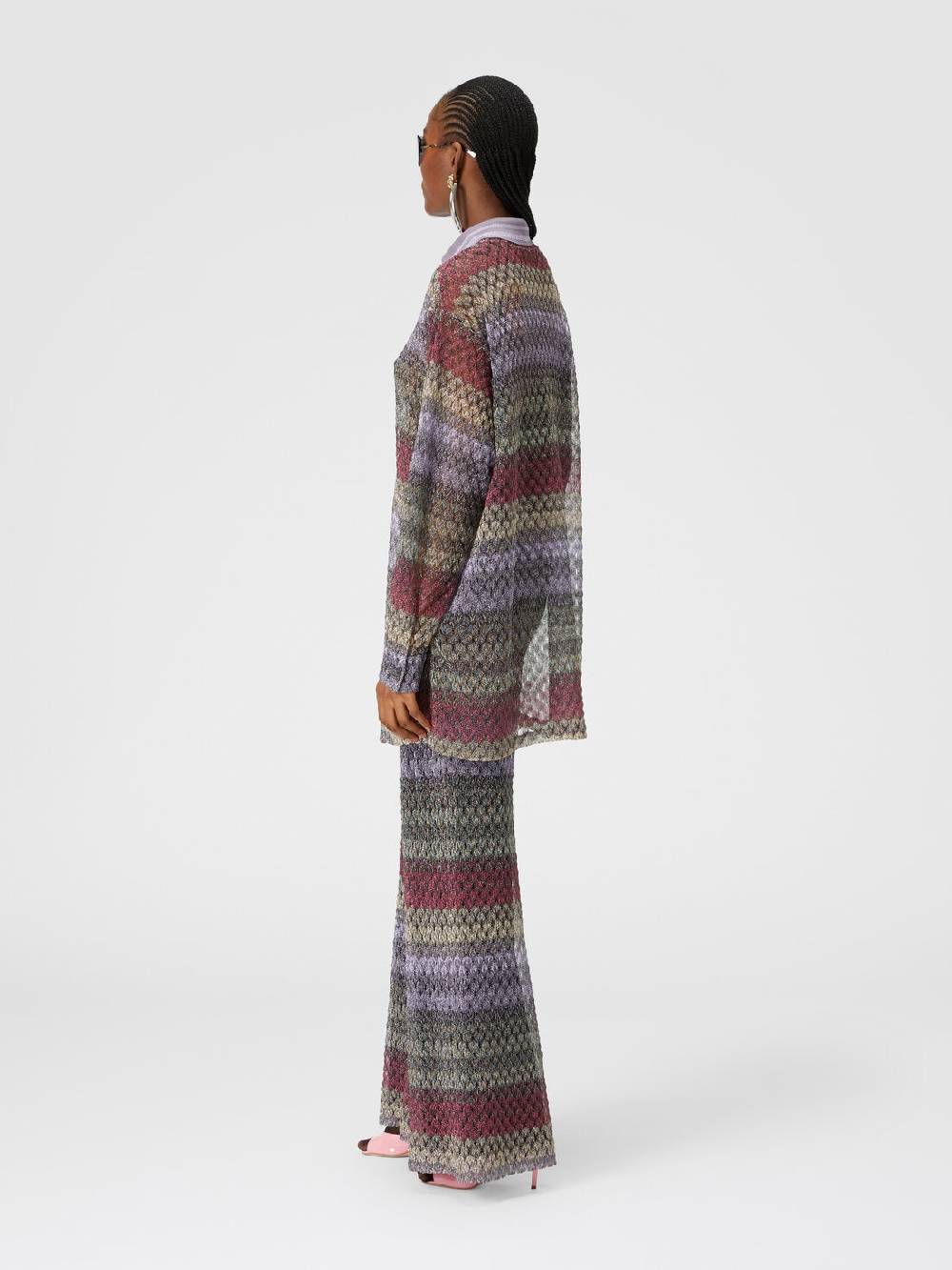 Missoni Camicia oversize con motivo pizzo lamé Cyber Monday