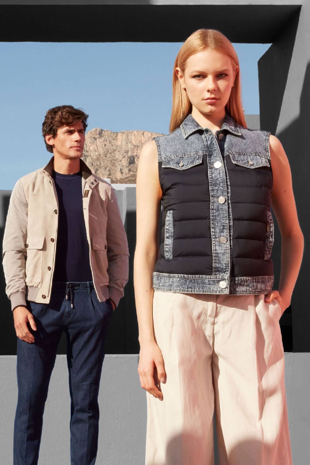 Moorer Gilet PEPPER-01X DARK BLU Economico