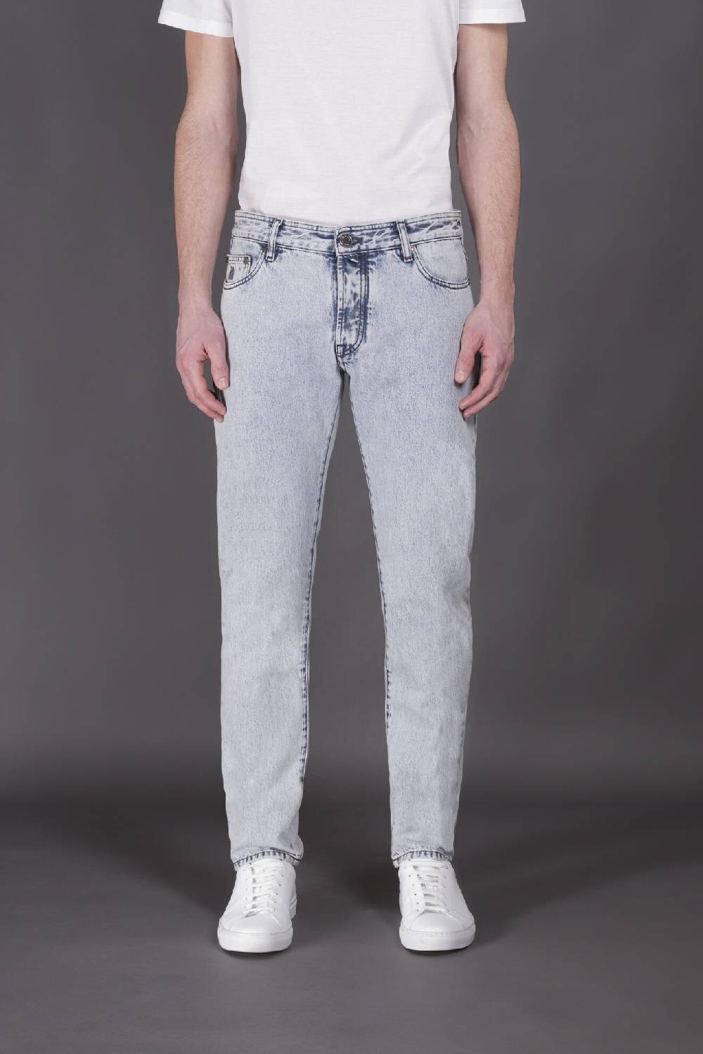 Moorer Pantaloni PAVEL-34 BLU Consegna Veloce