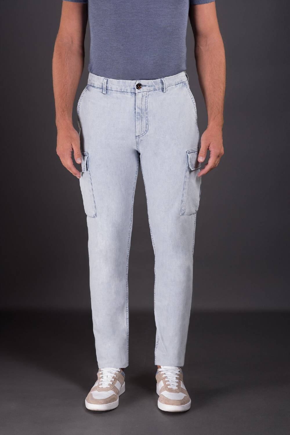 Moorer Pantaloni BRODY-01 LIGHT DENIM In Saldo