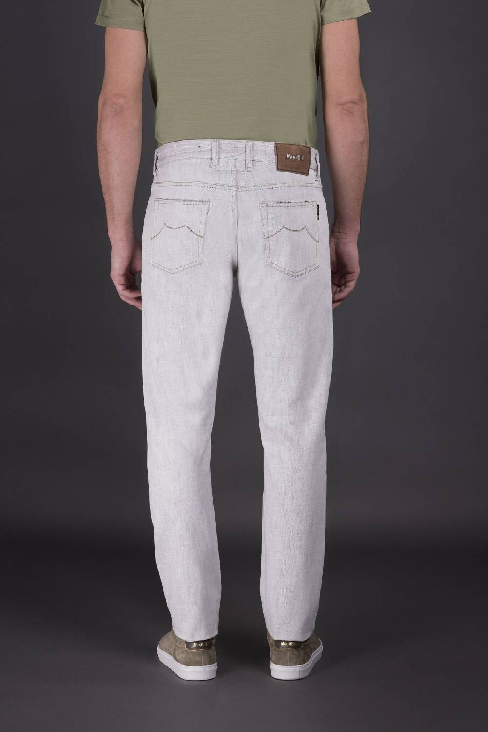 Moorer Pantaloni PAVEL-73 WHITE Nuova