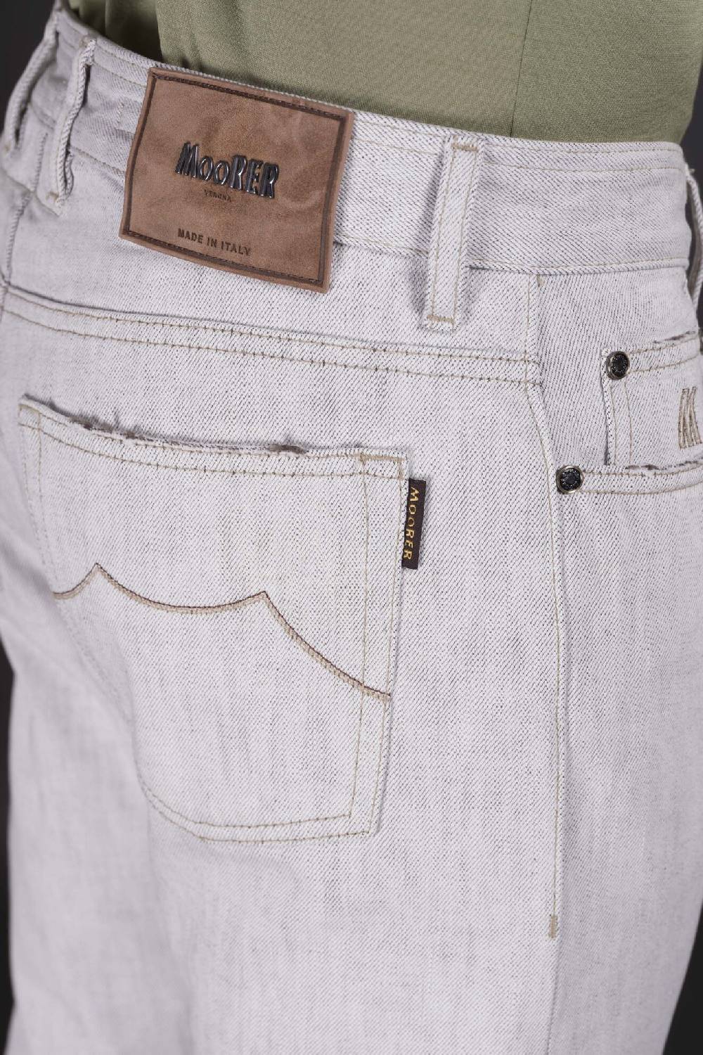 Moorer Pantaloni PAVEL-73 WHITE Nuova