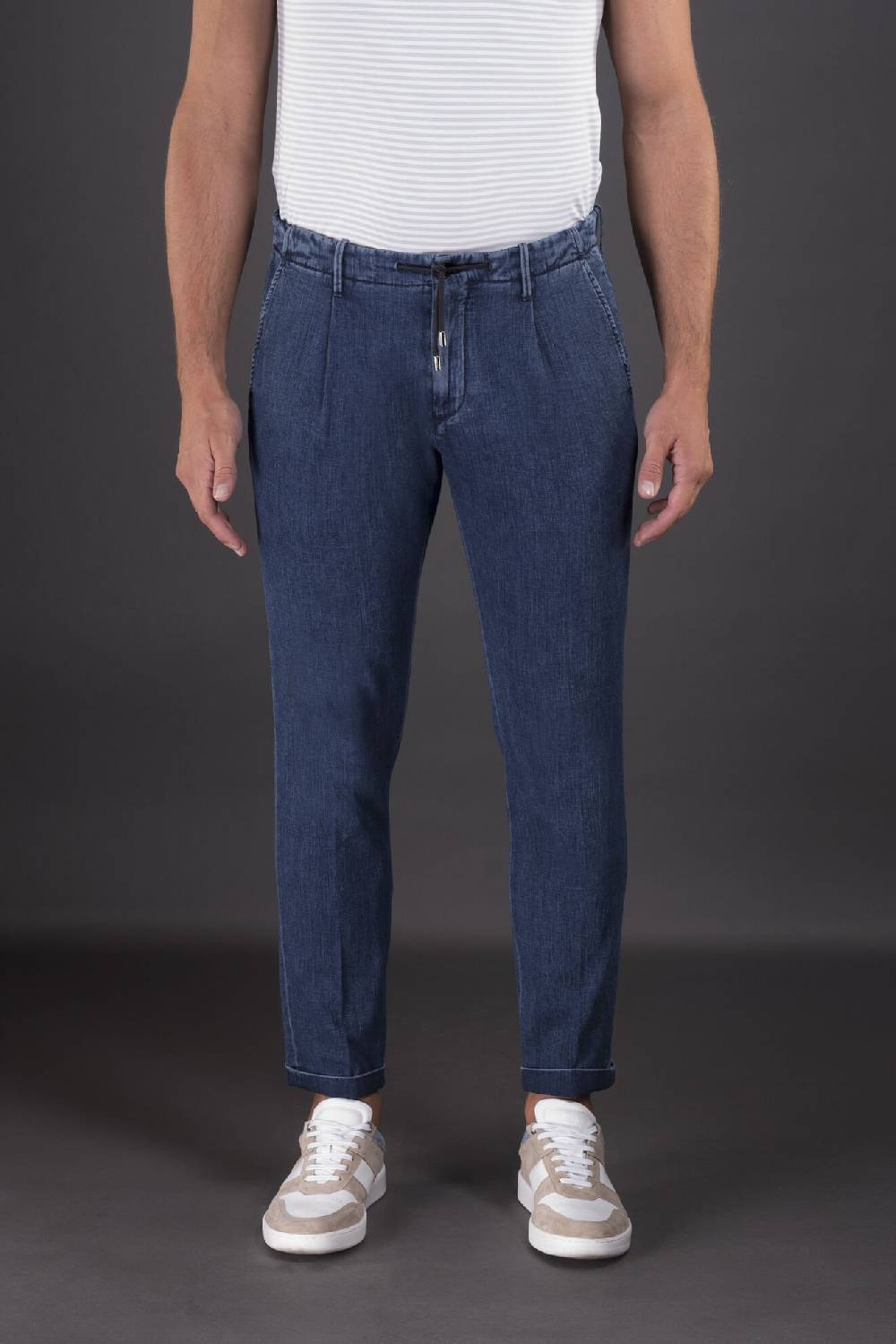 Moorer Pantaloni WILTON-32 LIGHT DENIM Italy