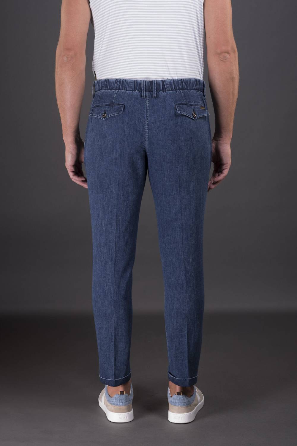 Moorer Pantaloni WILTON-32 LIGHT DENIM Italy