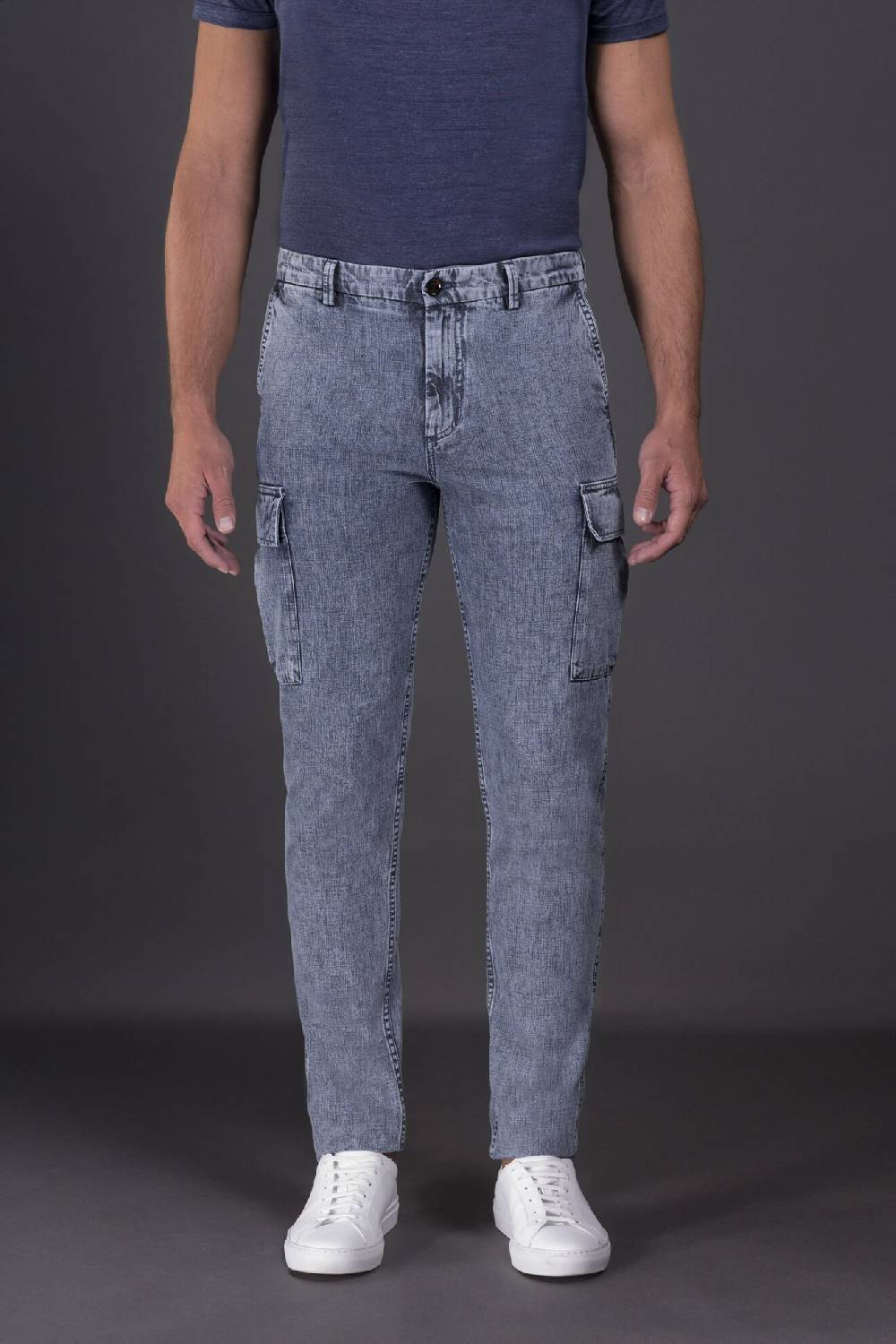 Moorer Pantaloni BRODY-01 NAVY/BLUE Pezzi Unici