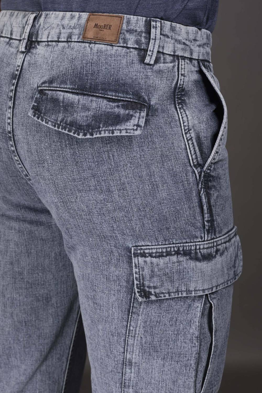 Moorer Pantaloni BRODY-01 NAVY/BLUE Pezzi Unici