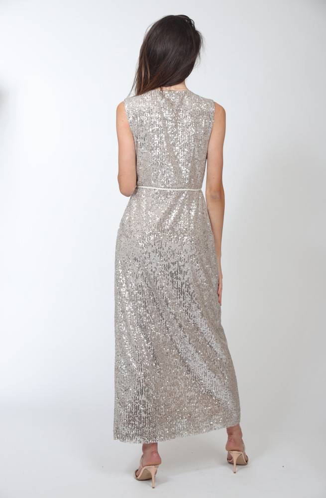 Nora Barth Abito lungo in paillettes Consegna Veloce