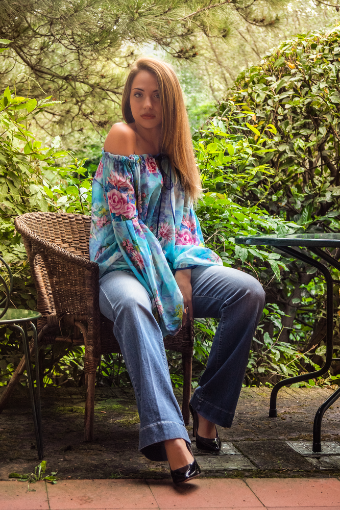 Nora Barth Top floreale Sconto
