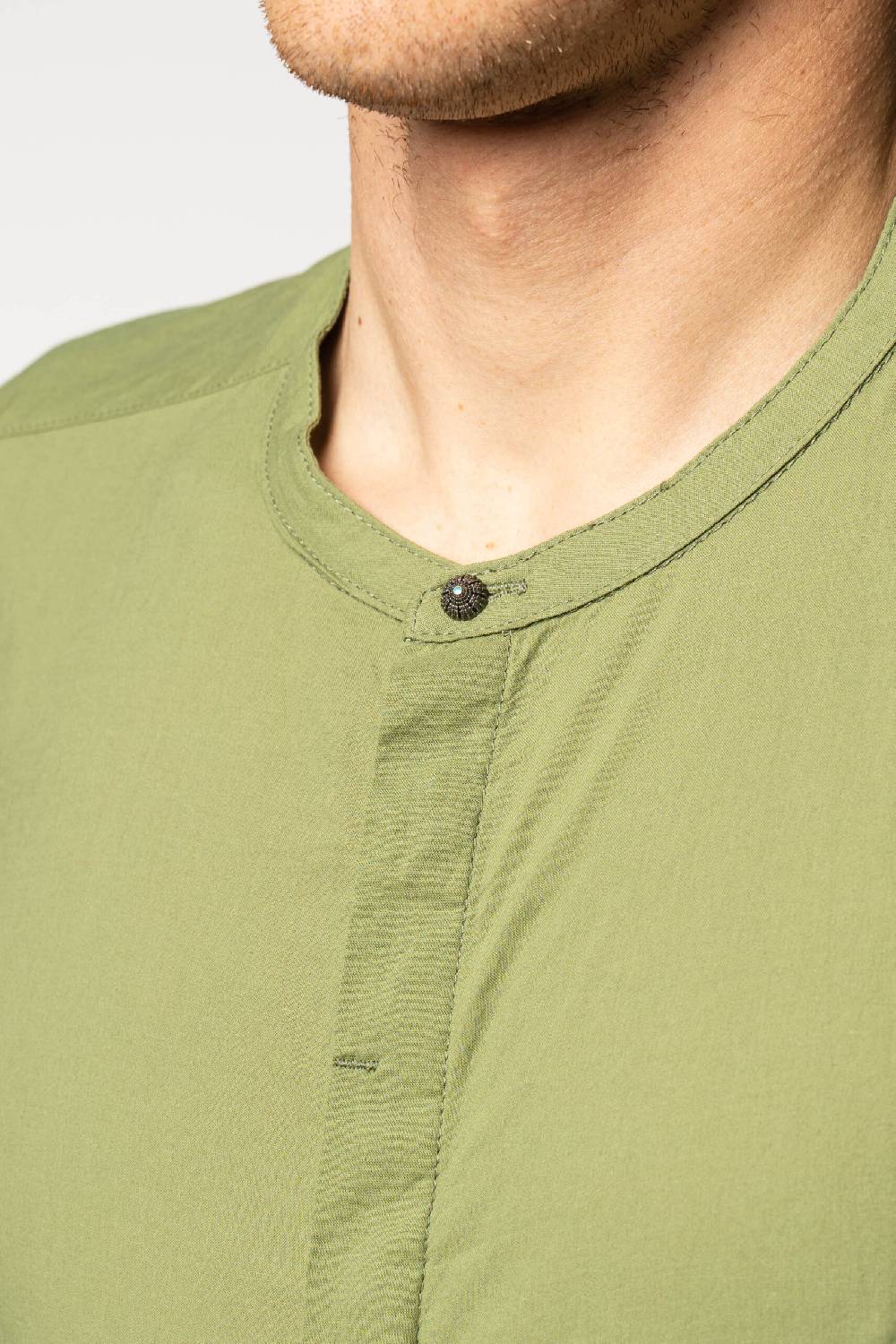 Officina 36 Camicia in mussola verde salvia Moda