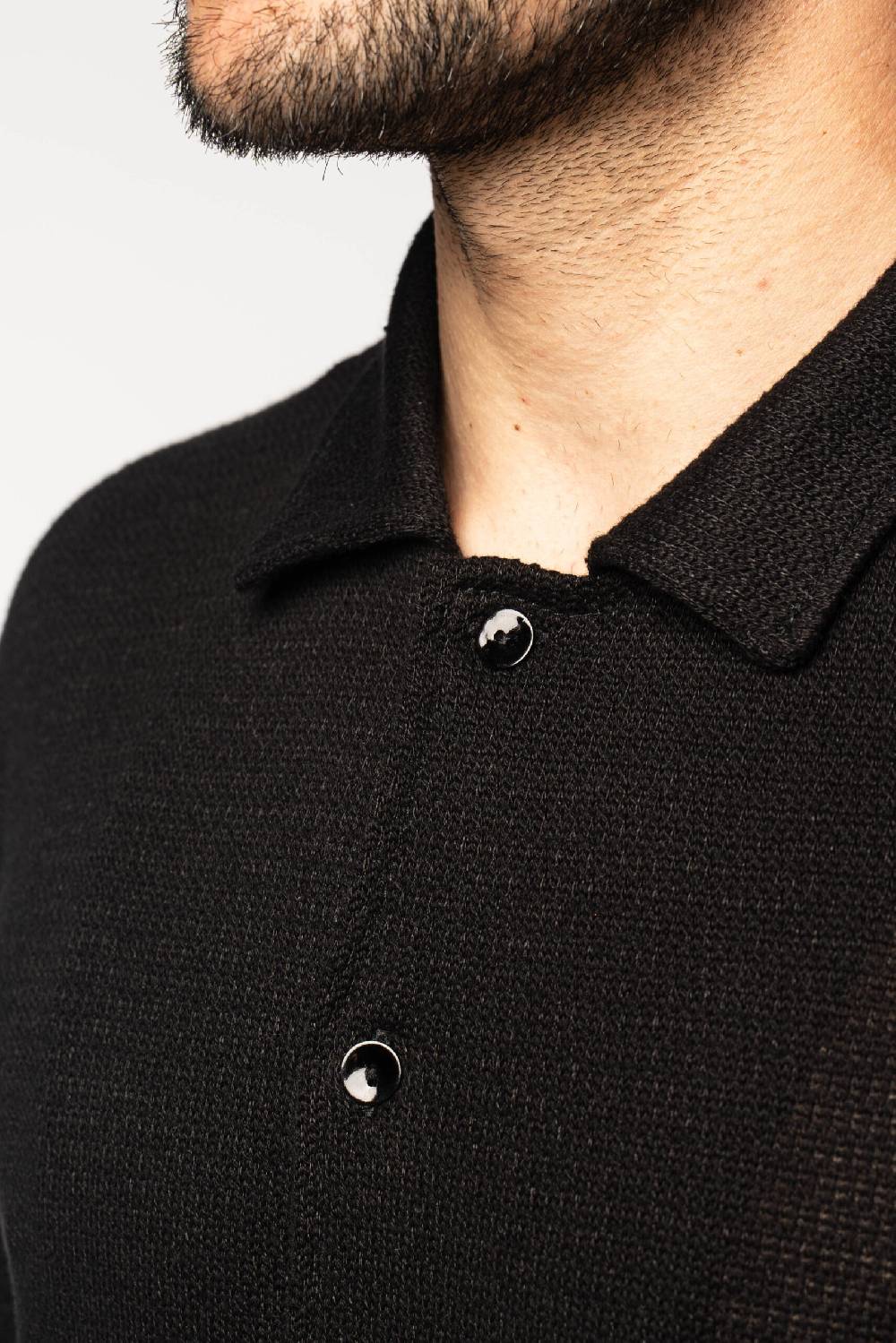 Officina 36 Camicia nera in jersey Qualità Garantita