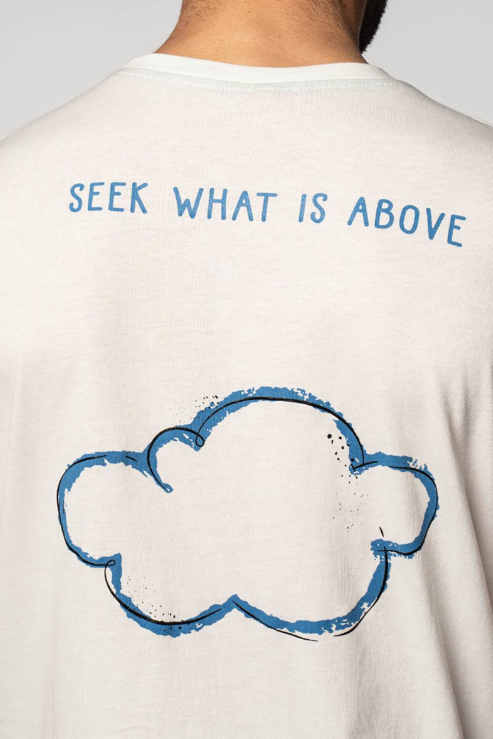 Officina 36 T-shirt in jersey con stampe color latte Soddisfazione Garantita