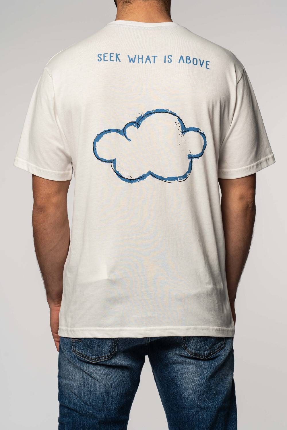 Officina 36 T-shirt in jersey con stampe color latte Soddisfazione Garantita