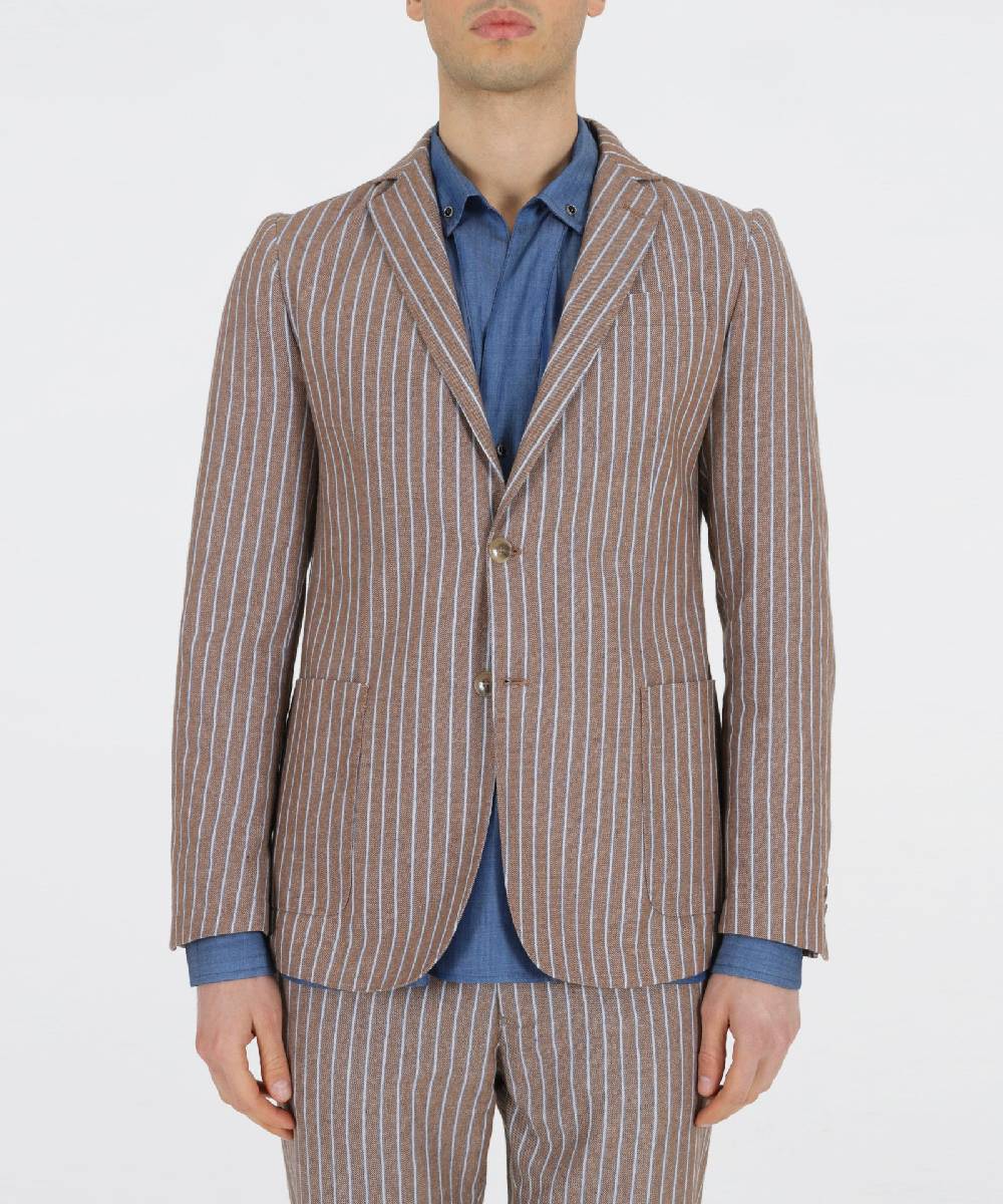 Over D GIACCA SLIM FIT 2 BOTTONI TASCHE TOPPA In Vendita