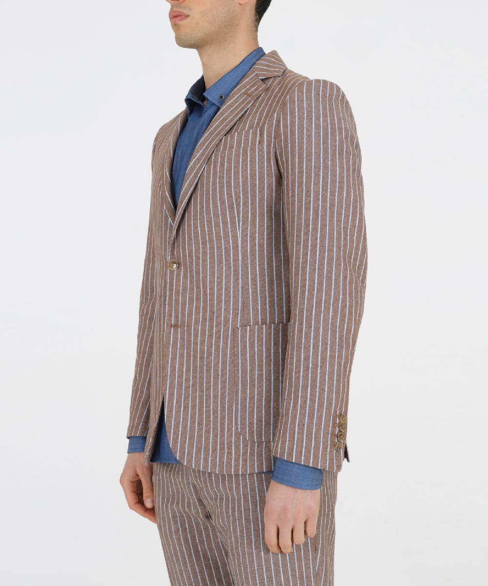 Over D GIACCA SLIM FIT 2 BOTTONI TASCHE TOPPA In Vendita