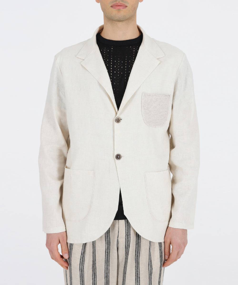 Over D GIACCA RELAXED FIT 2 BOTTONI TASCHINO CROCHET Saldi
