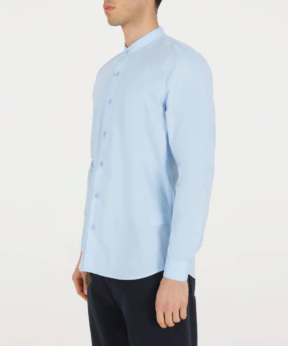 Over D CAMICIA BASICA COLLO COREANO Spedizione Gratuita