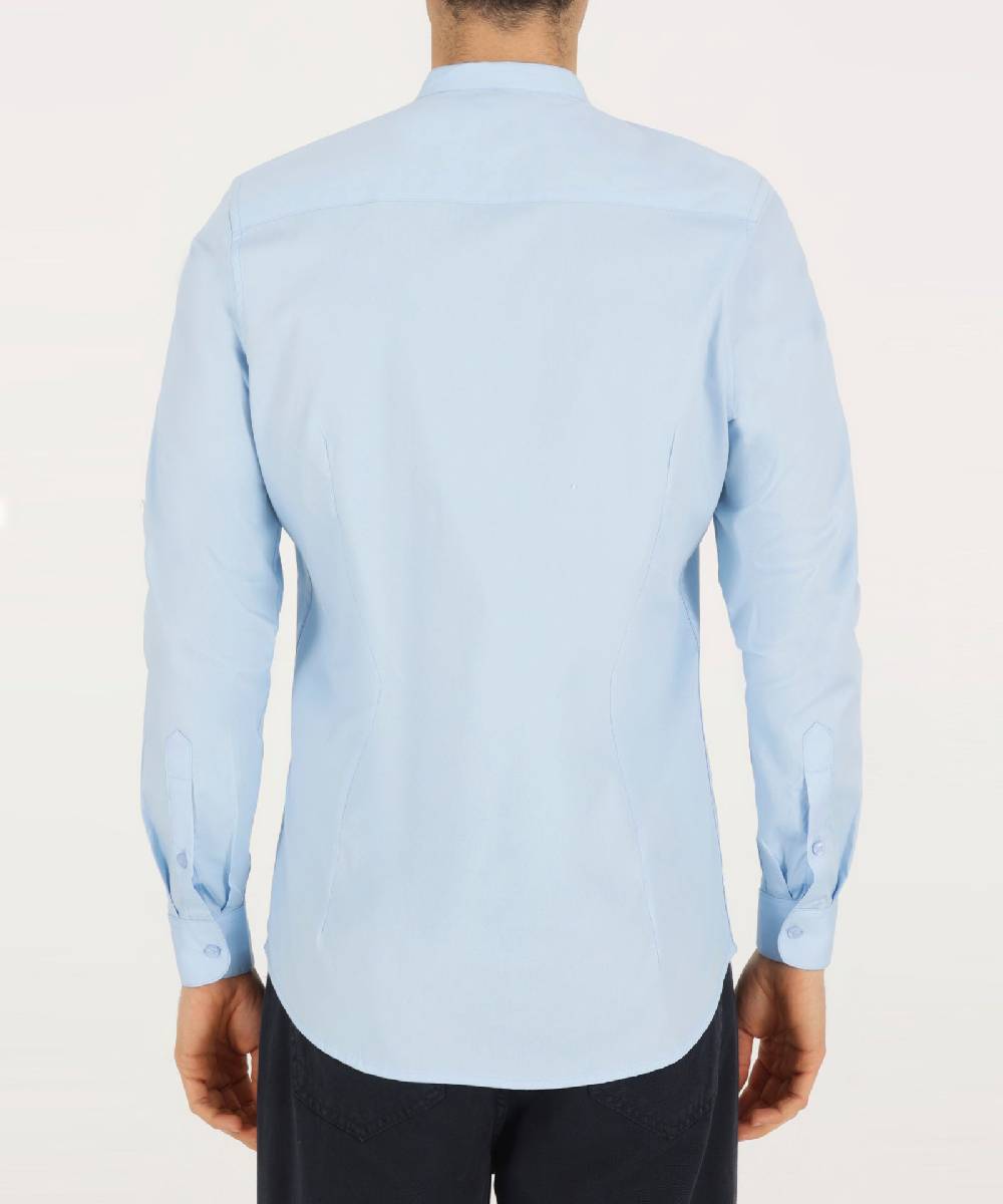 Over D CAMICIA BASICA COLLO COREANO Spedizione Gratuita