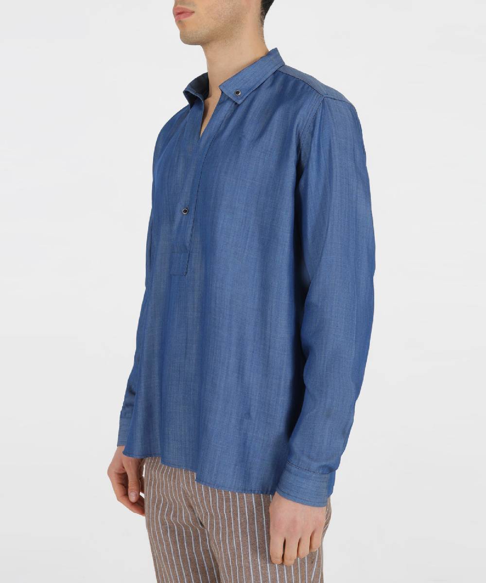 Over D CAMICIA MODELLO BLUSA COLLO B.DOWN Soddisfazione Garantita