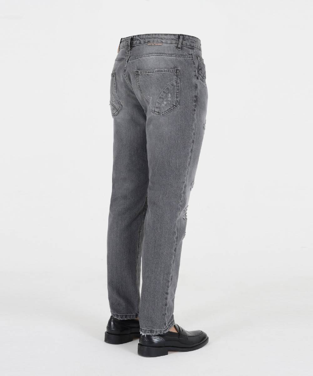 Over D PANTALONE DENIM 5 TASCHE TAPERED FIT Outlet