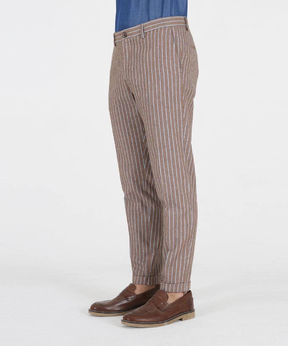 Over D PANTALONE CHINO SLIM FIT TASCHE DOPPIO FILETTO Saldi