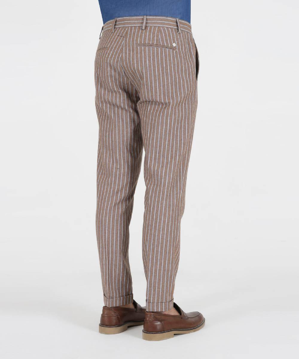 Over D PANTALONE CHINO SLIM FIT TASCHE DOPPIO FILETTO Saldi