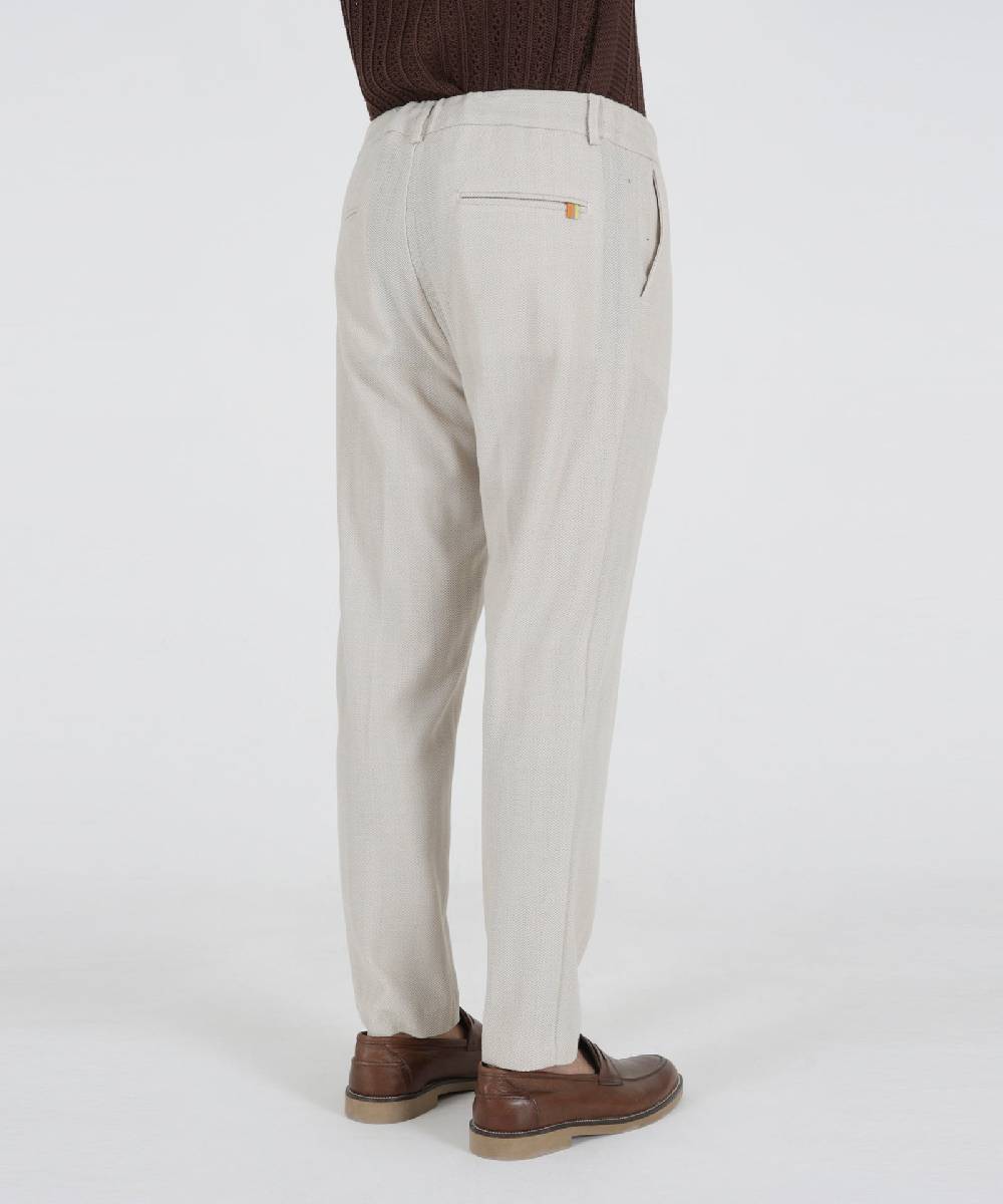 Over D PANTAMOLLA SLIM FIT TASCHE DOPPIO FILETTO Vendita Calda