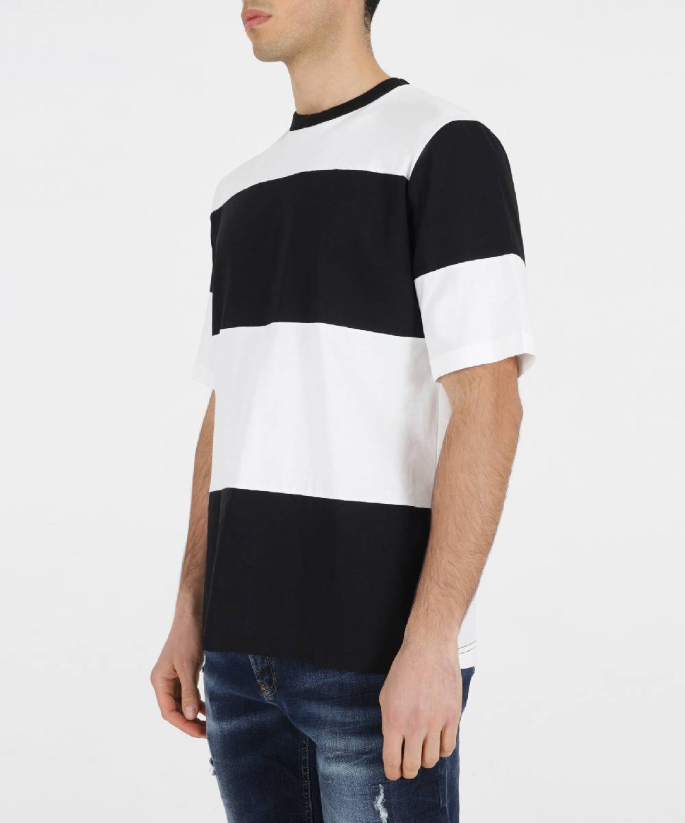 Over D T-SHIRT COLOR-BLOCK Vendite Flash