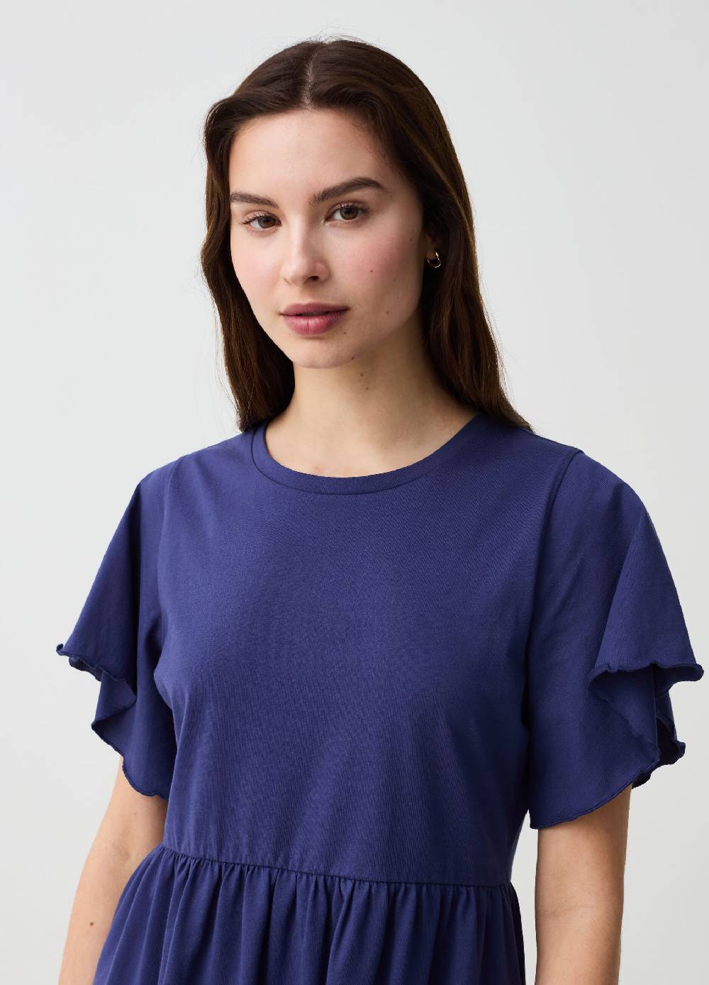 Ovs Vestito Essential corto con maniche a farfalla Vendita Calda