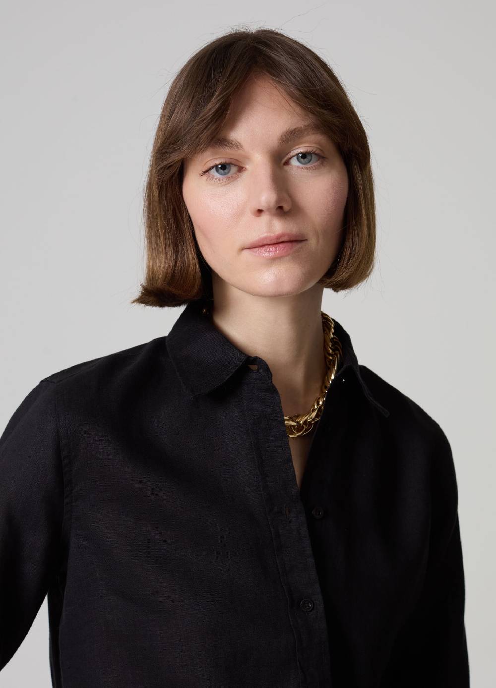 Ovs Camicia relaxed fit in lino tinta unita Nuova