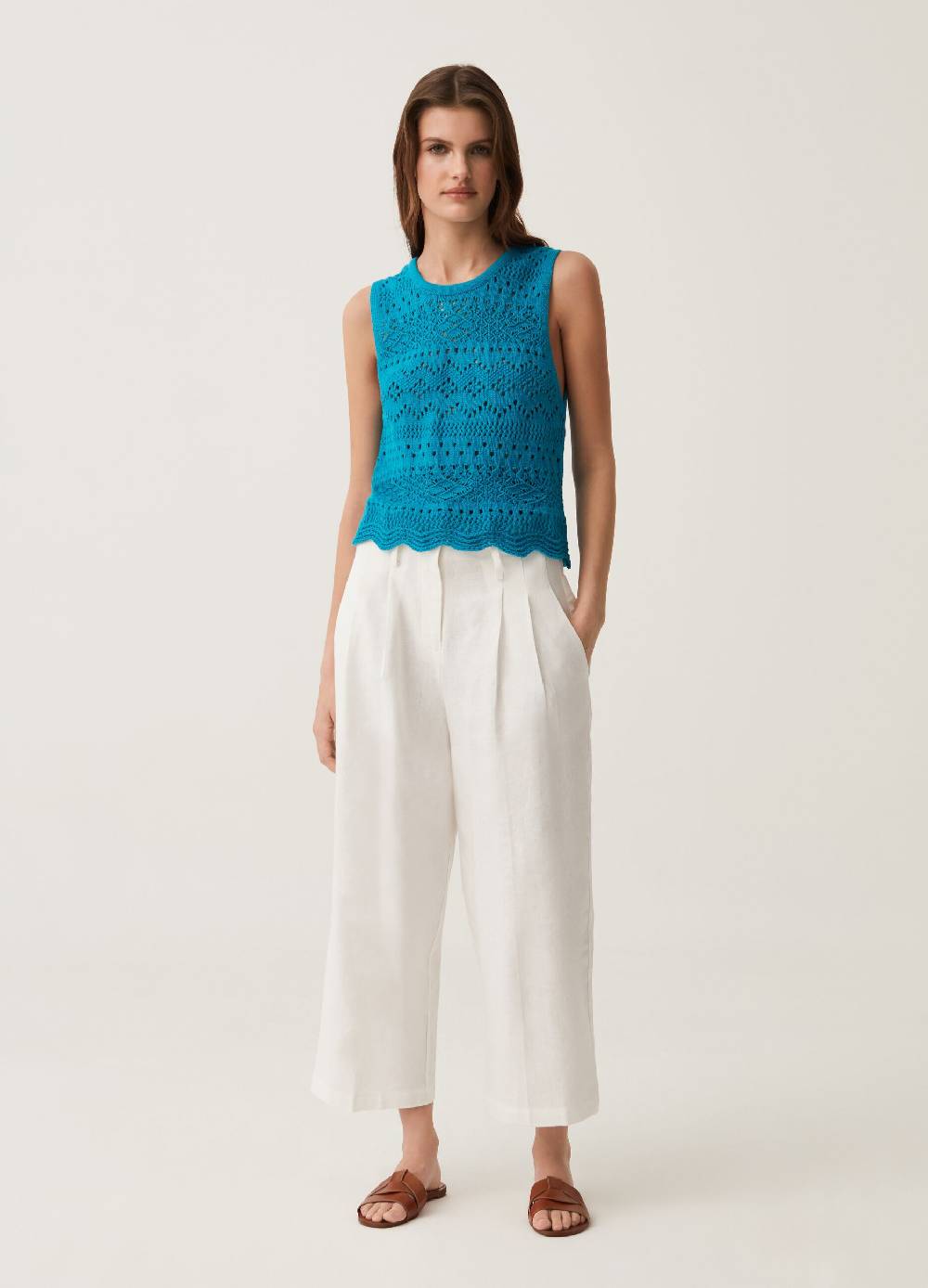 Ovs Tank top in cotone crochet Italy