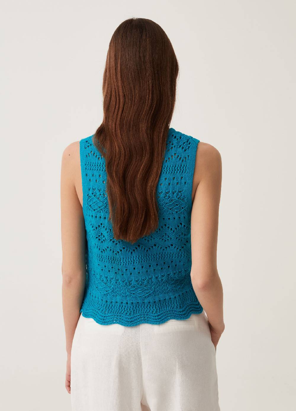 Ovs Tank top in cotone crochet Italy