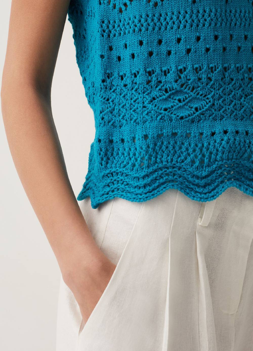 Ovs Tank top in cotone crochet Italy