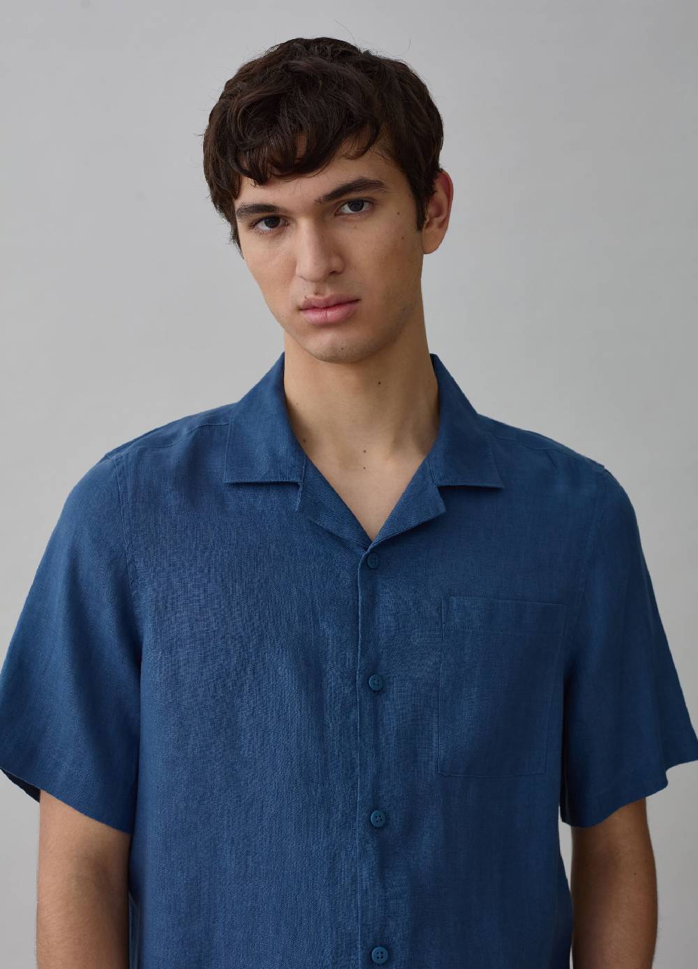 Ovs Camicia a maniche corte in puro lino Negozi Online