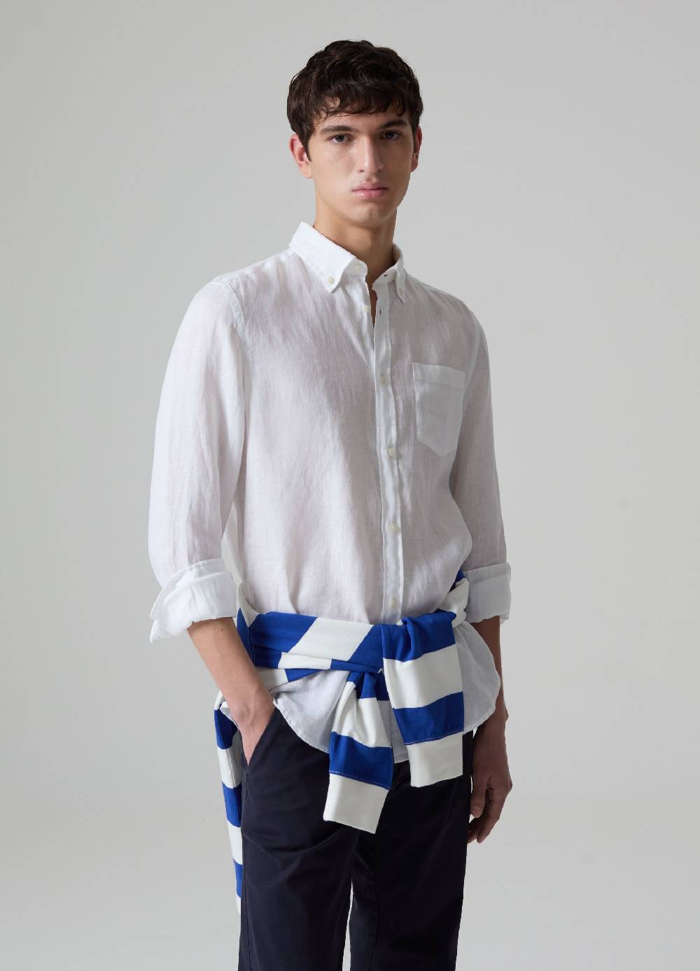 Ovs Camicia in lino con tasca Consegna Veloce
