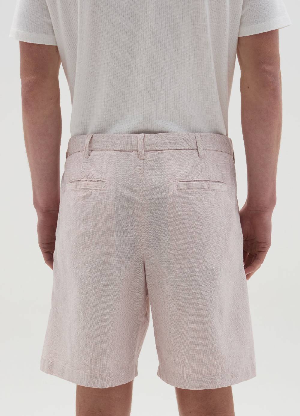 Ovs Bermuda chino in cotone e lino con pinces Fino Al -60%