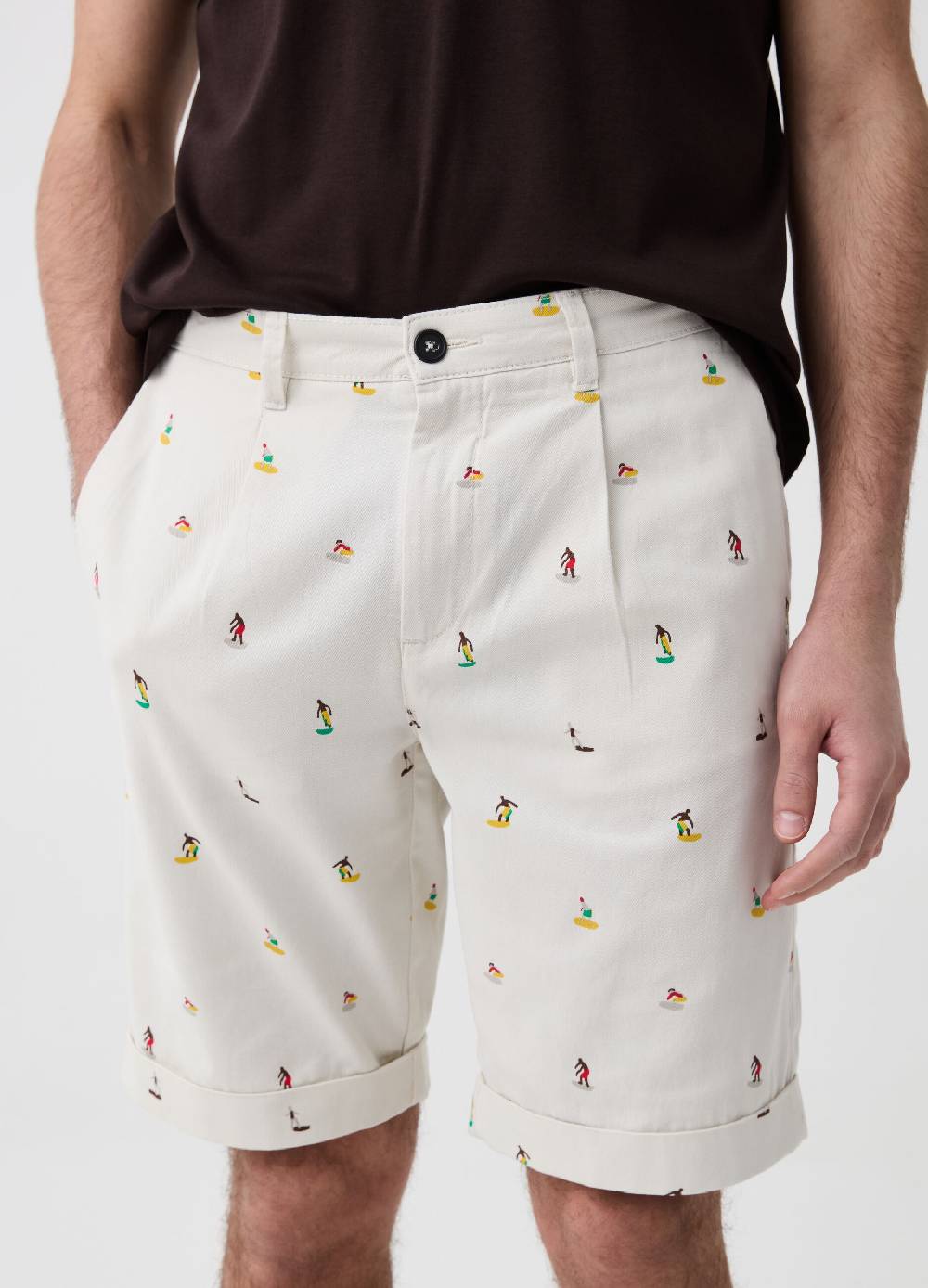 Ovs Bermuda chino con stampa surf Sottocosto