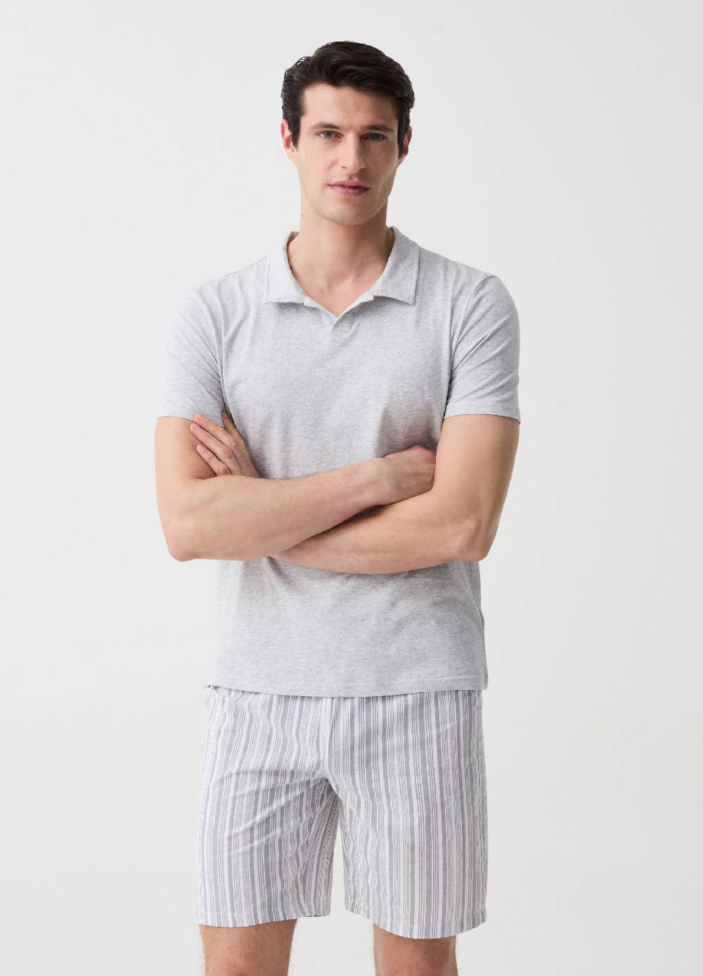 Ovs Pigiama corto top con scollo a polo