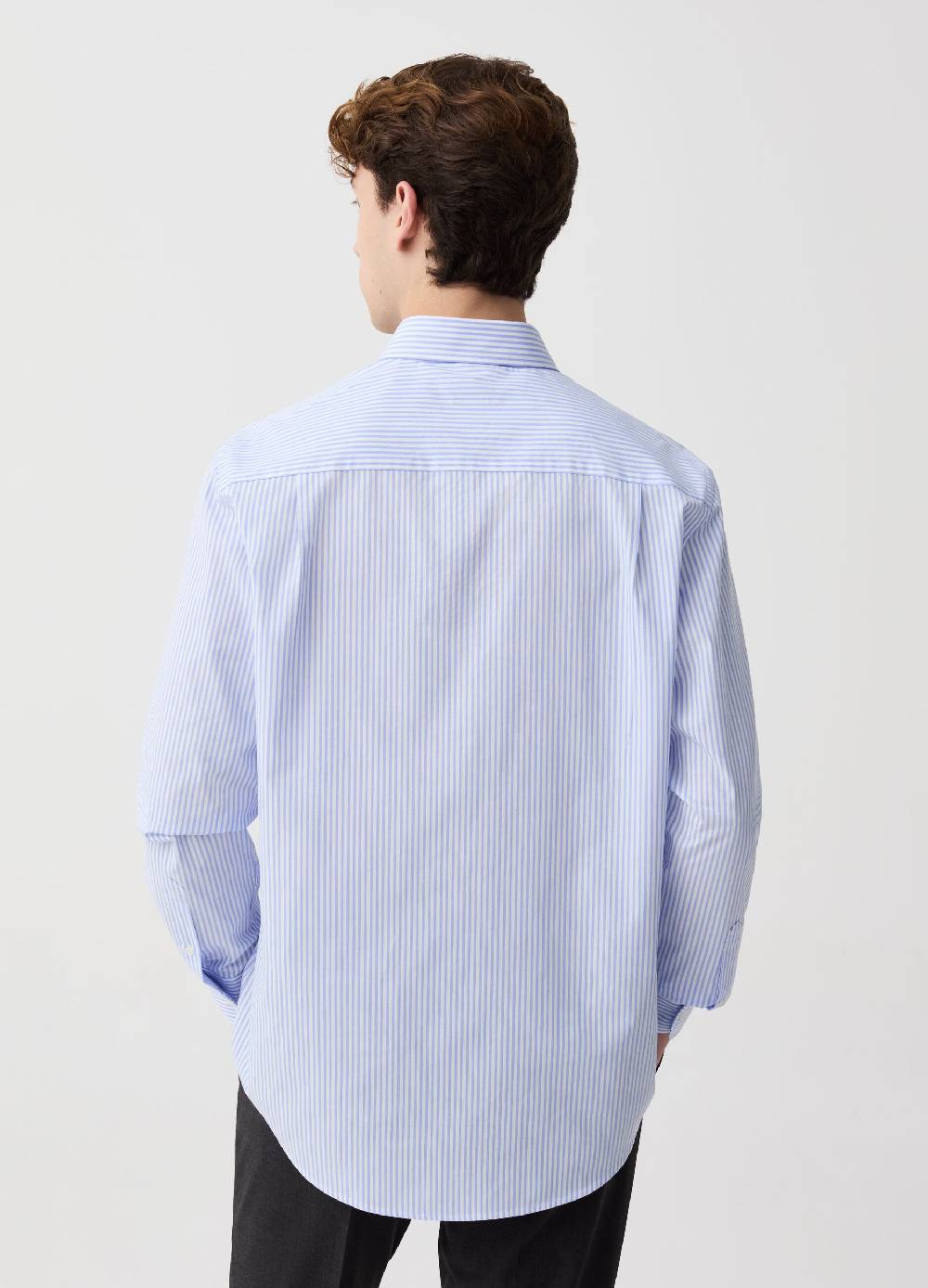 Ovs Camicia regular fit easy iron a righe Saldi
