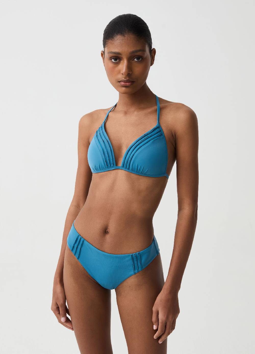 Ovs Slip bikini a vita alta con micro paillettes