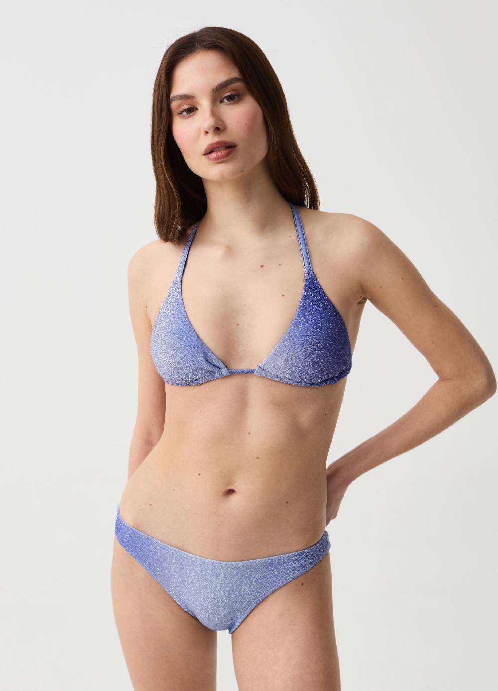 Ovs Top bikini a triangolo in lurex degrade Spedizione Gratuita